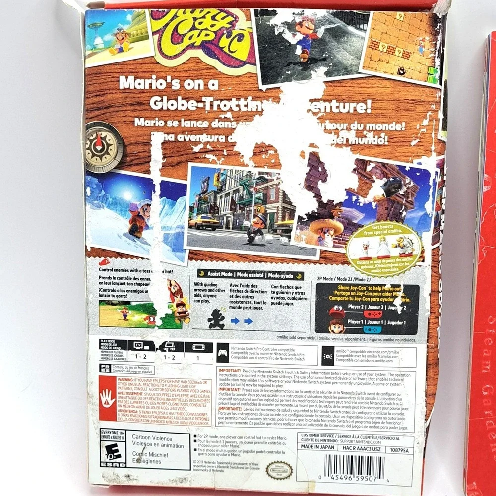 Super Mario Odyssey Nintendo Switch OEM Box With Bonus Travelers Guide No Game